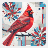 Sticker Carré Crimson Harmony (Devant)