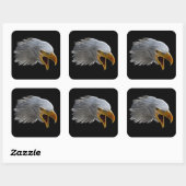Sticker Carré Cris American Bald Eagle Head (Feuille)