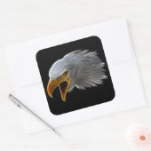 Sticker Carré Cris American Bald Eagle Head (Enveloppe)