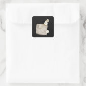 Sticker Carré Cristaux de Pyrite en schiste (Sac)