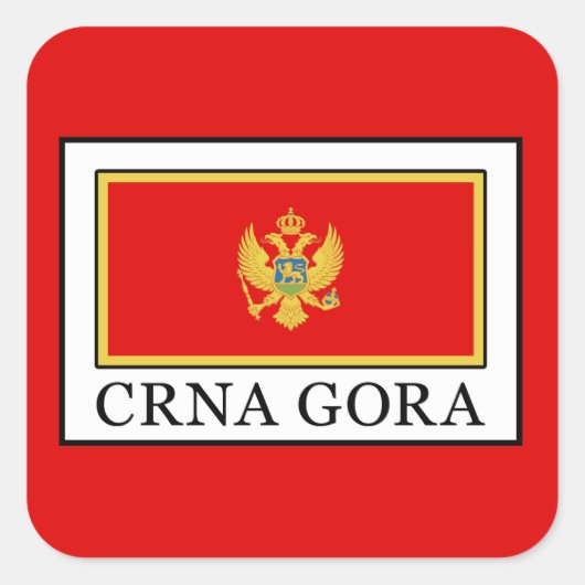 Sticker Carré Crna Gora (Devant)