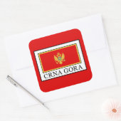 Sticker Carré Crna Gora (Enveloppe)