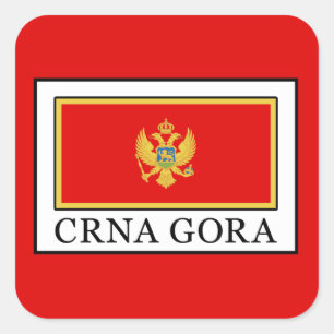 Sticker Carré Crna Gora