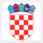 Sticker Carré croate à armoiries (Devant)