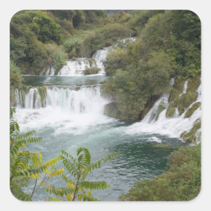 Sticker Carré Croatie, Dalmatie, Parc national des chutes de Krk