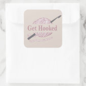 Sticker Carré crochet drôle citation crochet disant (Sac)