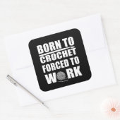 Sticker Carré crochet drôle de crochet citation cadeau (Enveloppe)