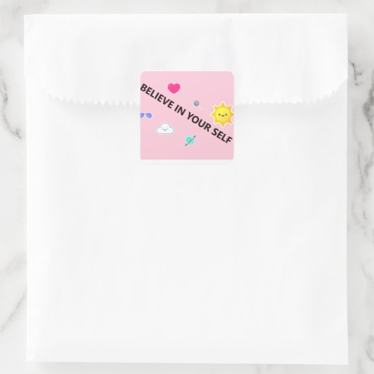 Sticker Carré croire (Sac)