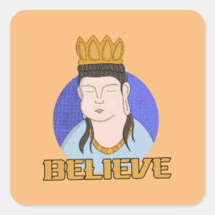 Sticker Carré Croire