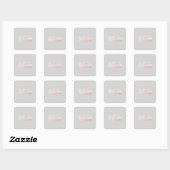 Sticker Carré Croire texte calligraphique  (Feuille)