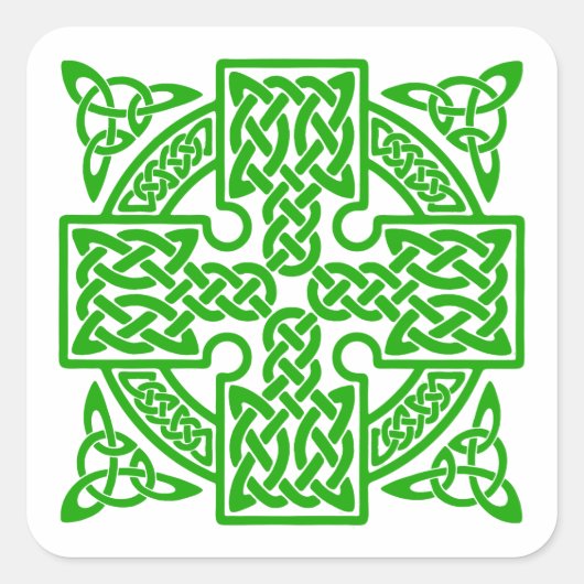 Sticker Carré croisé celtique (Devant)