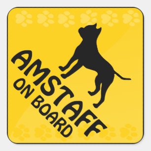 Sticker Carré Croisement d'Amstaff [Xing]