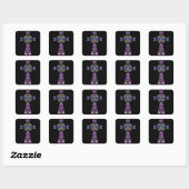 Sticker Carré Croix (Feuille)
