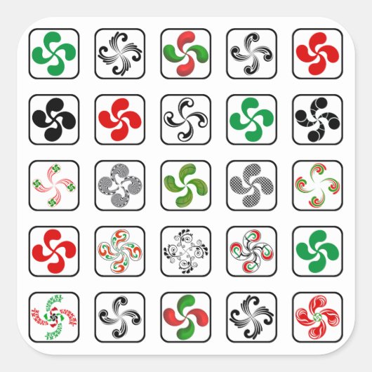 Sticker Carré Croix Basques (Devant)