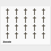 Sticker Carré Croix chrétienne (Feuille)