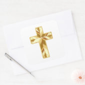 Sticker Carré Croix d'or (Enveloppe)