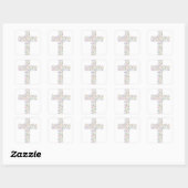 Sticker Carré Croix du Christ (Feuille)