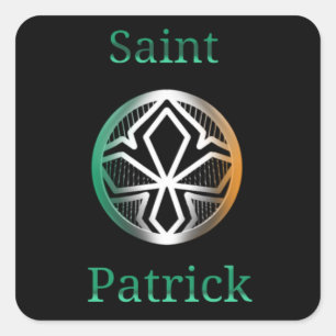 Sticker Carré Croix Saint Patrick