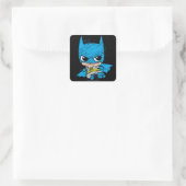 Sticker Carré Croquis Mini Batman (Sac)