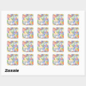 Sticker Carré Crosshatch Quilt I (Feuille)