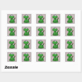 Sticker Carré Crotale  (Feuille)