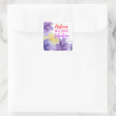 Sticker Carré Croyez En Votre Intuition Citation De Pensée Posit (Sac)