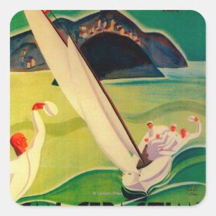 Sticker Carré Cru PosterEurope de San Sebastian