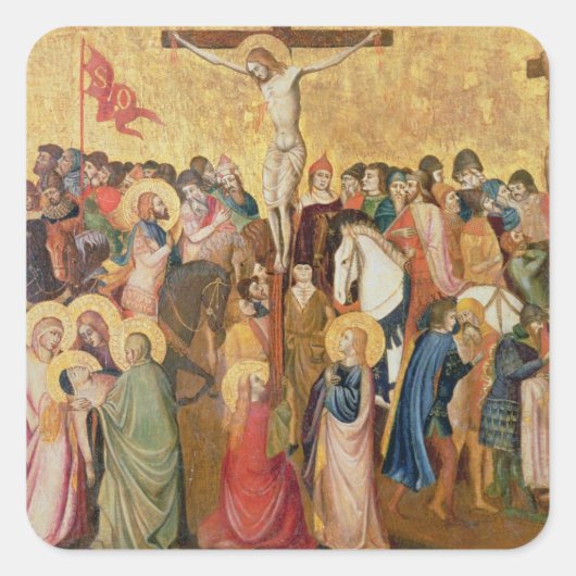 Sticker Carré Crucifixion (Devant)