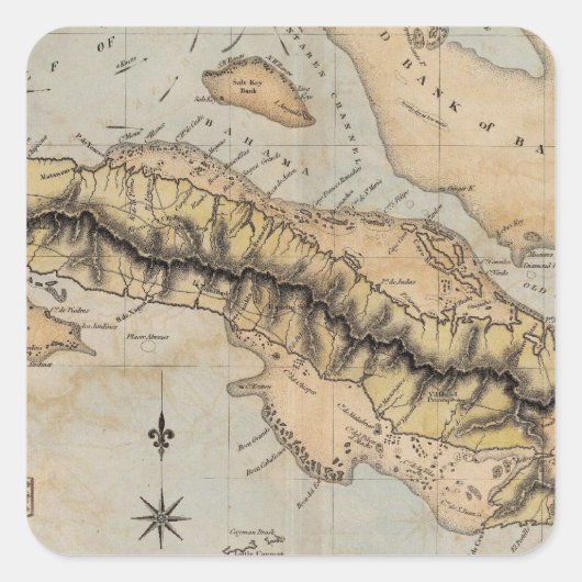 Sticker Carré Cuba (Devant)