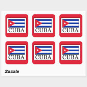 Sticker Carré Cuba (Feuille)