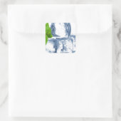 Sticker Carré Cube de glace vous-même cool (Sac)