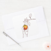 Sticker Carré cueillir une pomme (Enveloppe)
