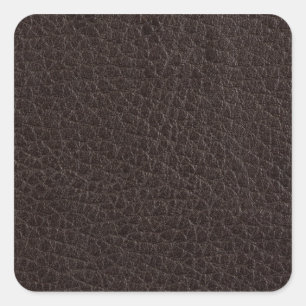 Sticker Carré Cuir Brown