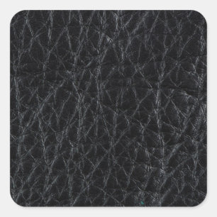 Sticker Carré Cuir noir