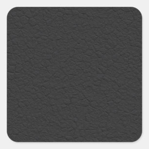 Sticker Carré Cuir noir texturé