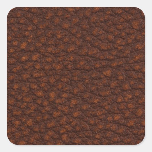 Sticker Carré Cuir rouge (Devant)