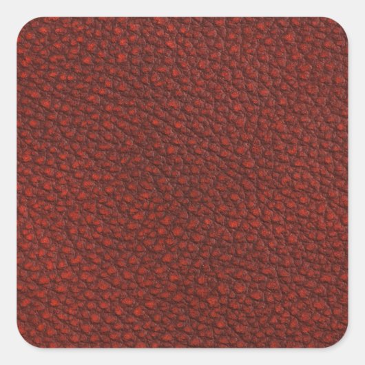 Sticker Carré Cuir rouge (Devant)