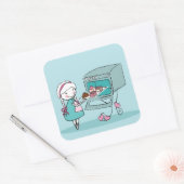 Sticker Carré Cuisine (Enveloppe)