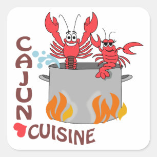 Sticker Carré Cuisine cajun