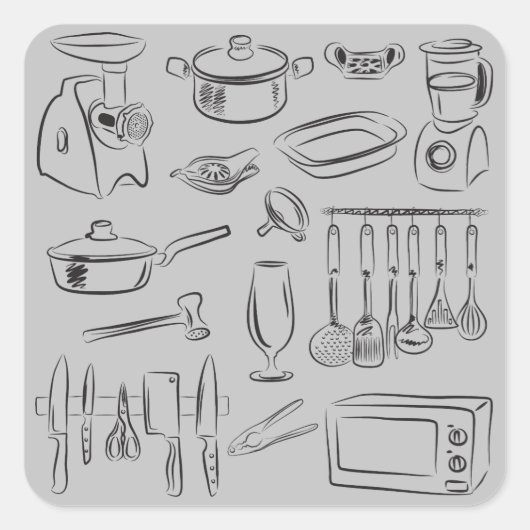 Sticker Carré Cuisson (Devant)