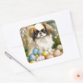 Sticker Carré Cuisson japonaise aux oeufs de Pâques (Enveloppe)