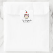 Sticker Carré Cupcake (Sac)