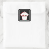 Sticker Carré cupcake (Sac)