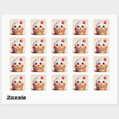 Sticker Carré Cupcake Days (Feuille)