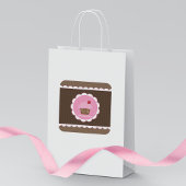 Sticker Carré Cupcake de cerise douce