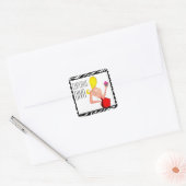 Sticker Carré "Cupcake DIVA" (Enveloppe)