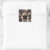 Sticker Carré Cupcakes au chocolat (Sac)