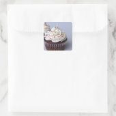 Sticker Carré Cupcakes au chocolat moderne Sprinter Frosting (Sac)