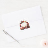 Sticker Carré Cupcakes Donuts Brownies Candy (Enveloppe)