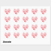 Sticker Carré Cupids Infirmière préférée (Feuille)